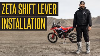 Zeta Forged Shift Lever Installation on 2021 Honda CRF300L Rally