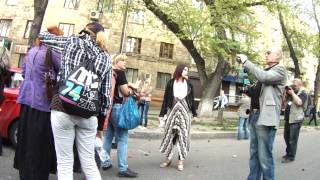 Видео Украина Харьков. Побоище на ул. Плехановской 2014.04.27 от ZFront Kharkov UA, Плехановская улица, Харьков, Украина