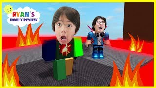 ROBLOX Floor is Lava! Let's Play Family Game Night with Ryan's Family Review
