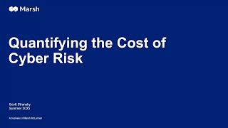 Quantifying The Cost Of Cyber Risk