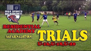 MAX SPORTS RESIDENTIAL ACADEMY TRIALS(UNDER-16,18,20)BY ZIDOC FC