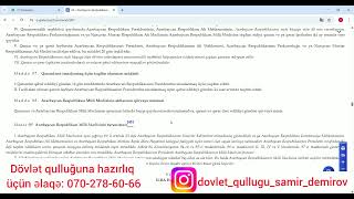 Konsusiya Prezident Milli Məclisin Izahı Hn Çətinlik Çəkdiyi Yerlər Dövlət Qulluqu Samir