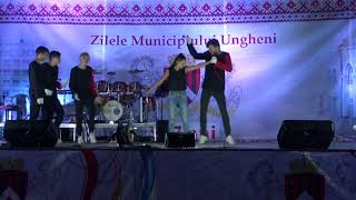 Видео Импульс (28 августа 2019) День города Унгены от Impuls dance Fratii Ciobu, улица Националэ, Унгены, Молдавия