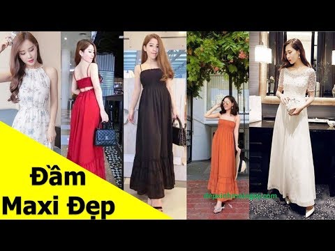 50 Mẫu ĐẦM MAXI đi biển đẹp, đi dự tiệc đẹp đang HOT mùa hè 2019 S9