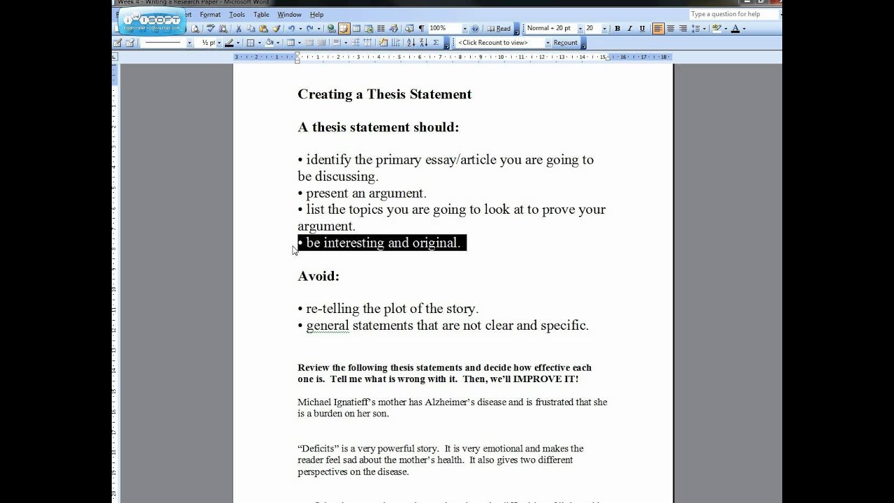 introduction and thesis statement introduction and thesis statement