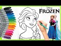 Mewarnai Elsa dan Anna Frozen | Coloring Elsa and Anna Frozen