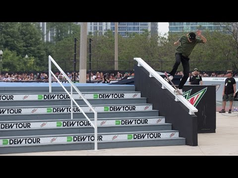 Dew Tour Chicago 2015: Skateboard Streetstyle Highlights