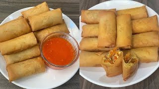 Resep Lumpia Goreng. Cara Melipat Lumpia + Resep Sambal