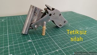 Basit mekanizmalı silah yapımı. easy mechanism gun making