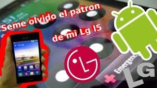 Olvide el módulo de mi móvil | LG® l5 | Solucion.