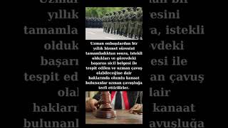 Uzman Çavuş Olma Şartları