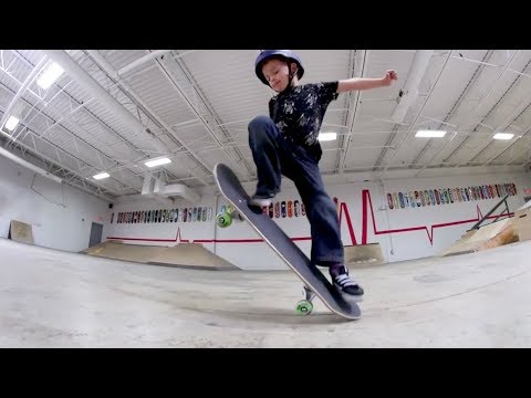 5 Year Old Skater Lands His First Ollie Ever!