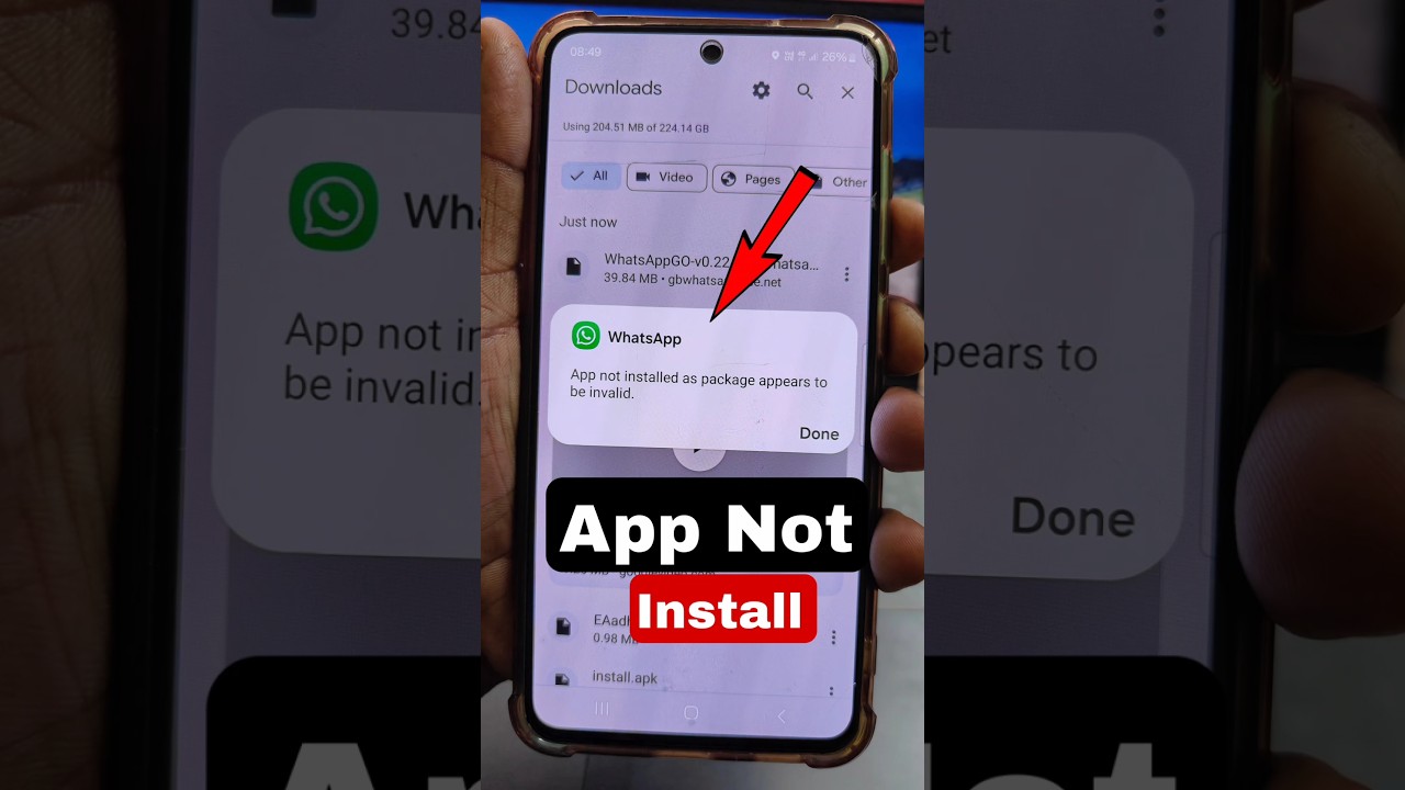 App not installed as package appears tobe invalid chorme App not installed as package appears tobe invalid chorme