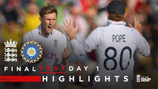 Highlights | England v India - Day 1 | LV= Insurance Test 2022