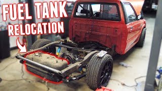 Relocating the Fuel Tank in the DRIFT TRUCK! No More Risk Of Fire!