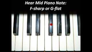 Hear Piano Note - Mid F Sharp or G Flat
