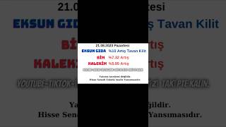 Kımızda Teknik Iz Yaptığımız Hisseler 21.08.2023 Performansları Takipte Kalın.
