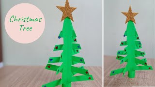 Paper Christmas Tree - Very Easy | How to make X-Mas Tree #Shorts