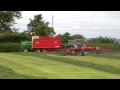 John Deere 7450 Forager silaging small fields.