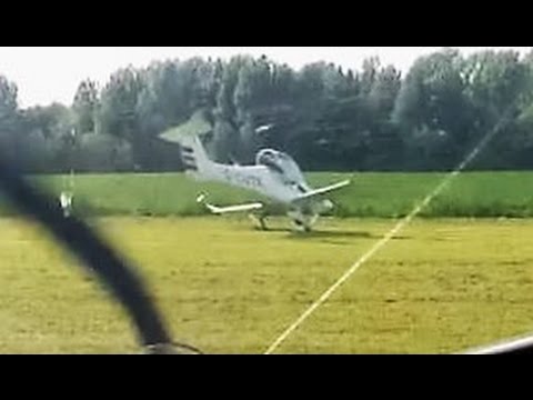 Light aircraft crash landing