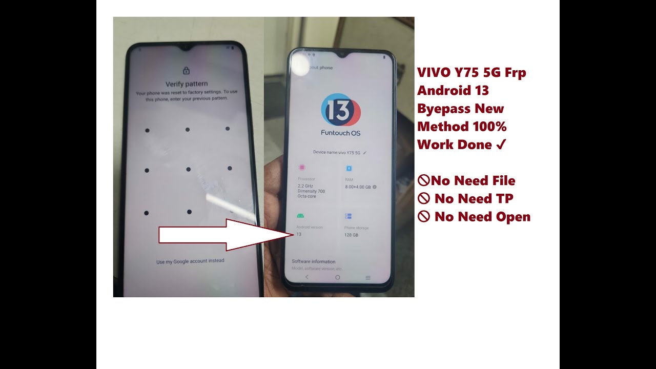 VIVO Y75 5G Android Version 13 FRP Bypass 2023 New VIVO Y75 5G Android Version 13 FRP Bypass 2023 New