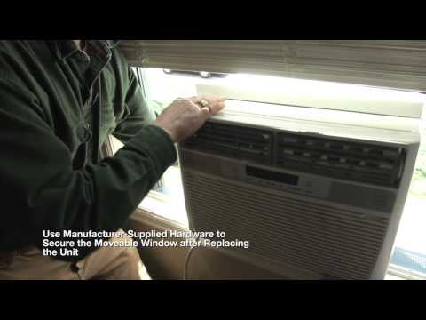 How To Install Ac Unit In Crank Window With Screen