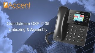 Grandstream GXP 2135 VoIP Phone Unboxing & Assembly