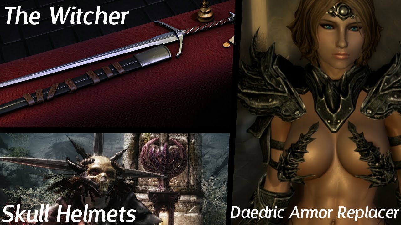 skyrim hot armor replacer skyrim mods skull helmets witchers silver sword female skyrim hot armor replacer skyrim mods skull helmets witchers silver sword female