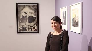 El dibujo en El universo de lo femenino. Colección Claudio Jiménez Vizcarra