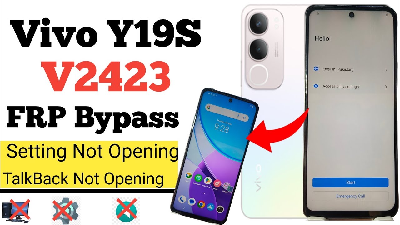 Vivo Y19s Frp Bypass Android 14 | Setting Not Open | Vivo Y19s Frp Bypass Android 14 | Setting Not Open |