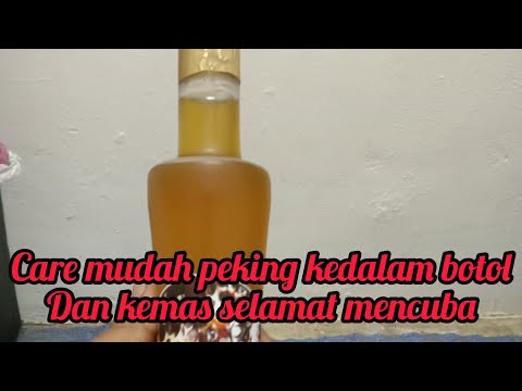 care mudah peking madu kedalam botol,,kemas dan terbaik👍👍👍