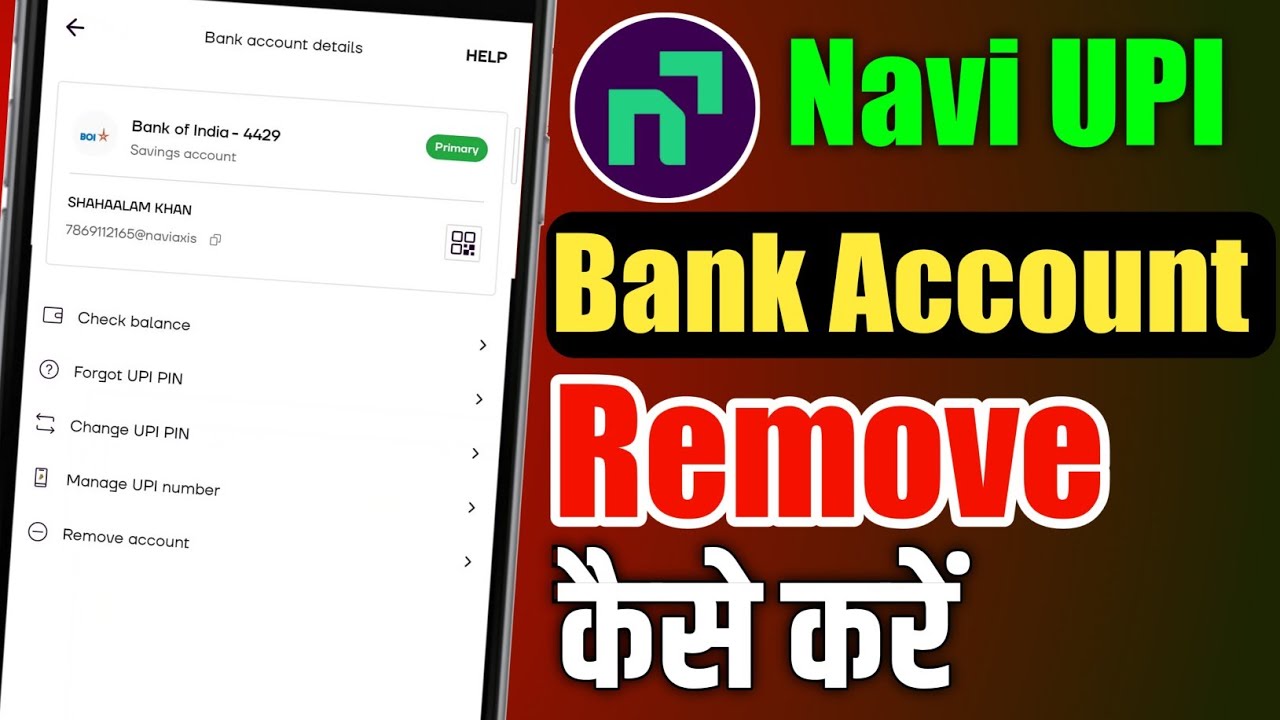 How To Remove Bank Account In Navi App | Navi App Ma How To Remove Bank Account In Navi App | Navi App Ma