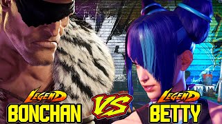 Sf6 Bonchan Sagat Vs Betty Jurimessatsu