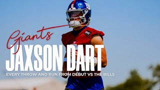 Jaxson Dart Vs The Bills Every P And Run