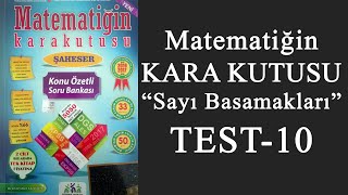 Matematiğin Kara Kutusu Sayı Basamakları - TEST 10