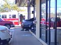 Plano,Texas Car going through glass window at Shipley Do-Nuts 3-21-2012