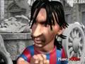MESSI Y CRISTIANO RONALDO En caricatura peleando