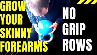 GROW YOUR SKINNY FOREARMS WITH NO GRIP ROWS! #fit#forearms #workout #Lift #bodybuilding#back#fitness