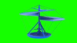 Flying Machine In Green Screen Free Stock Footage