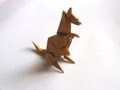 Origami Kangaroo (page 1). YouTube Animal Video Tutorials