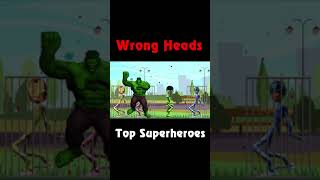 Wrong Heads Top Superheroes Puzzle - Puzzles Game - Superhero Wrong Heads Minigeroes