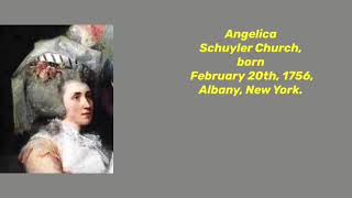 The Woman Of Hamilton Angelica Schuyler Church