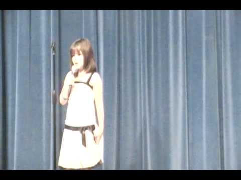My 7 year old Autistic daughter preforming in the Elementry Talent Show.