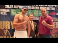 TYSON FURY v ALEXANDER USTINOV HEAD TO HEAD @ PRESS CONFERENCE / FURY v USTINOV klip izle