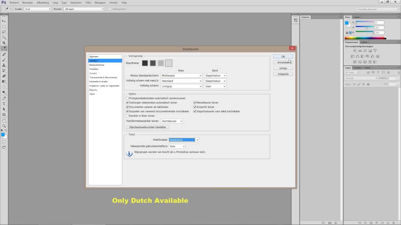 adobe photoshop cs6 portable language change to english