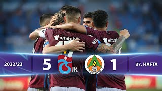 Trabzonspor (5-1) Corendon Alanyaspor - Highlights/Özet | Spor Toto Süper Lig - 