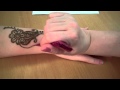 hennacat.com henna demonstration Hawaiin Wrist Corsage