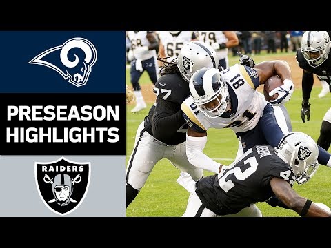 Rams Vs Raiders Nfl Preseason Week 2 Game Highlights Rams Vs Raiders Nfl Preseason Week 2 Game Highlights