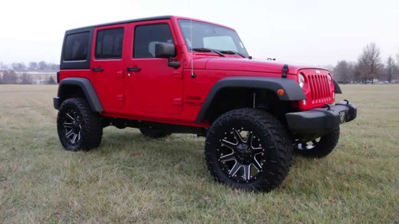 Lifted Rubicon Jeep White