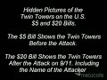 Las torres gemelas en los billetes de 5 y 20 dólares